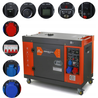 Generátor - Aktuálny generátor Agregate 10KVA 8 KW 230/400 V nafta