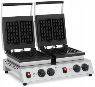Vafľovač - Vaflovač - dvojitý - ROYAL CATERING RC-WMDS01