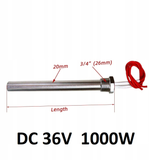 PV DC 36V 1000W 3/4 "ohrievač