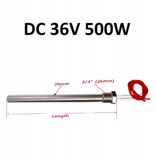 PV DC 36V 500W 3/4 "ohrievač
