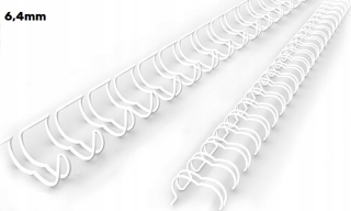Drôtené hrebene na 40 listov 6,4 mm 1/4" 100x