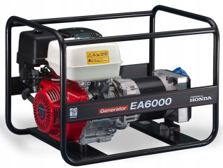 Elektrocentrála - GENERÁTOR HONDA EA6000 6,0 KW NA STOJAN