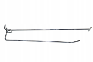 Stojan, vešiak na tovar - Hook Pendant Perforation Chrome 25 cm Cenový tón 20 ks