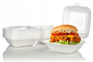 Boxy na jedlo a nápoje - Hamburger Box veľký HP6 156x147x86mm 170 ks.