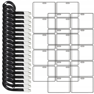 Identifikátor - Identifikátor s páskou na držiaku Black 20X vodítka