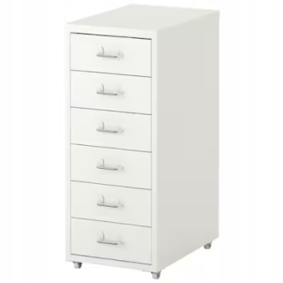 Kancelárska skrinka - Ikea Helmer - hrudník zásuviek na kolesách 28x69 cm