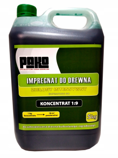 Impregnát na ochranu - Zelená koncentrácia 5L 1: 9 Impregnácia krovu strechy
