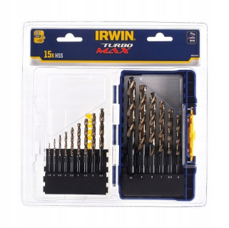 Vrták, zahlbovák - Irwin Metal Drill Turbomax Set (15ks)
