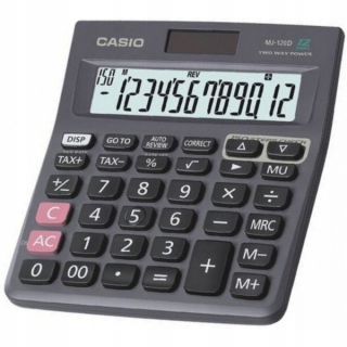 Casio MJ-120D plus kalkulačka polohy 12