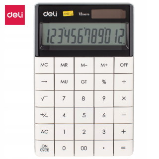 Deli 1589 kalkulačka biela