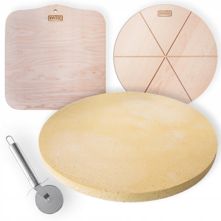 Pizza Stone Viaggio 35 cm +doska +špachtle +nôž