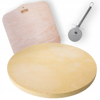 Sada 4 listov na pečenie Pizza 28 cm + stojan
