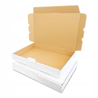 Krabice na balíky - Módna kartón 350x250x50 - A4 Strong White 25 PCS