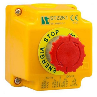 Tlačidlo bezpečnosti kazety Stop 1R ST22K1