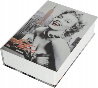 Pokladnica, trezor na peniaze - Kovová kazety Sejra kniha pre peniaze Marilyn
