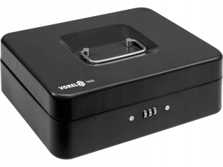 Trezor, sejf - Peniazecová rakva 250x180x90 čierna, šifra