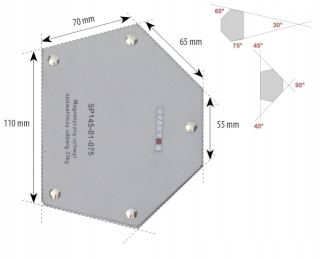 Zvárací magnetický uhol 6-3 33 kg Spart