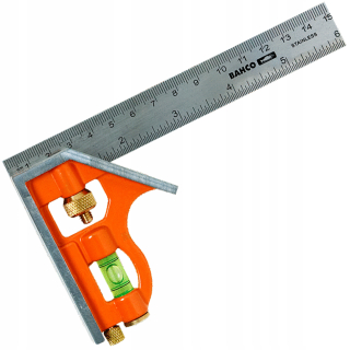Uhlomer - NASTAVITEĽNÝ ŠTVORNÍK S LEVELOU 150mm CS150 BAHCO