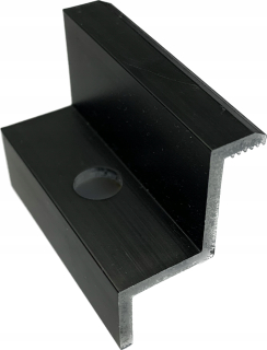 Konečná rukoväť na bočné lepidlo PV 32 mm čierne 10 ks