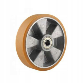 Paletový vozík, paleťák - Kruh 125 mm s brzdou kolies TPR s otvorom 12,5 mm
