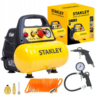 Kompresor - 6L Stanley -bezplatný kompresor + sada 6 ks
