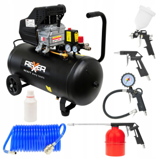 Kompresor - Poznámka -bezplatný kompresor kompresora 24 l 8 bar + set