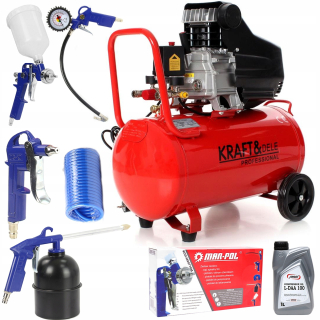 Kompresor - Olejový kompresor kompresor 50l 8bar zadarmo