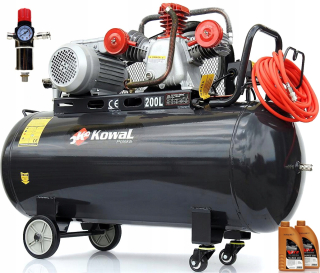 Kompresor - Olejový kompresor 200L 230V Vzduchové čerpadlo 14 bar