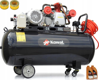 Kompresor - Olejový kompresor 200 L 400 V vzduchové čerpadlo 14 bar