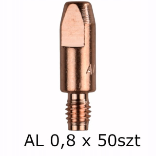 Zvárací horák - Hrotový prúd ALU MIG MAG M6, dĺžka 28mm 0,8mm 50 ks