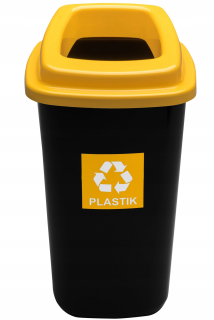 Kôš na smeti - Kôš na segregáciu odpadu 28 l žltý plast