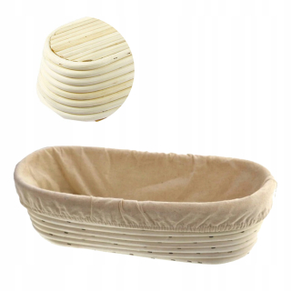 Ratanový košík na kysnutie cesta 23cm okrúhly LEN