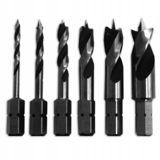 Vŕtačky s krátkym drevom 2, 3, 4, 5, 6, 8, 10 mm