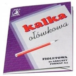 Ceruzka uhlíka A4 50 listov fialový delfín