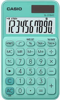 Casio SL-310UC-GN-S kalkulačka mint