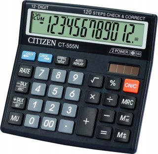 Citizen CT-555N KOCKULÁCIA KAPULENTU 12 ČLASOVANIE ČIERNA