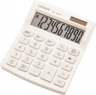 Kalkulačka kancelárie Citizen SDC-810 10 číslic biela