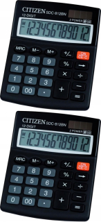 Kalkulačka kancelárie Citizen SDC-812 12 číslic x2