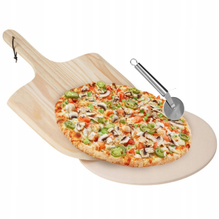 Chamotte Stone na pečenie pizza set3 el.