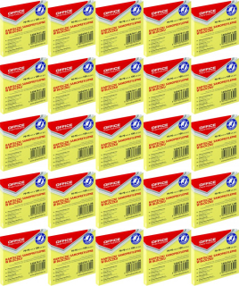ECO samolepiace papieriky 76x76mm 100k žlté x25