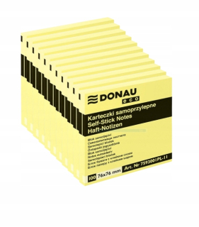 Eco 76x76mm Eco Cards Yellow Set 50 ks.