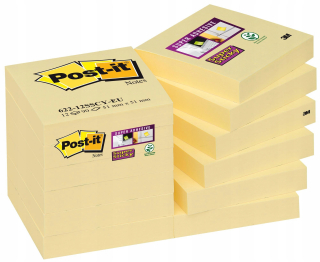 Post-it super lepkavý 47x47,6 12x90k kariet