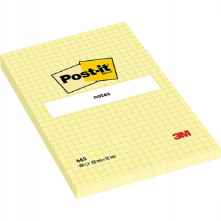 Post-it adhézne karty v šachovni 102x152 mm