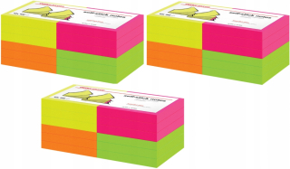 NEON samolepiace papieriky 1200 ks x 3