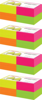 NEON samolepiace papieriky 1200 ks x 4