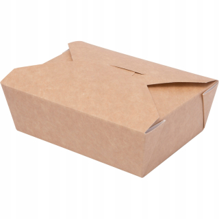 Boxy na jedlo a nápoje - Obedová skrinka Eco Box Kraft Veľký 14x10cm 50 ks
