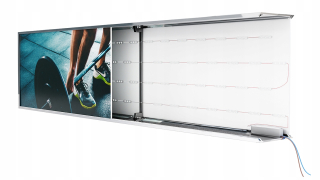 Kazeta 200x50cm ALU LED hliníková jednostranná