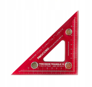 Uhlomer - Trojuholník 12/15 Pinocchio Tools presný štvorec