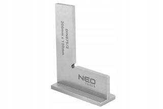 Pravítko uholník - Uhol zámočníka s nohou 200x130 DIN875/2 NEO