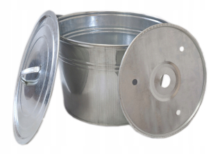 Hrniec - Galvanizovaný kotol 25L krycí + hrniec na sile